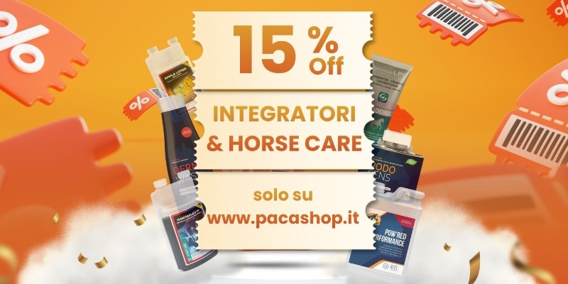 https://www.pacashop.it/ - PACA Birthday Week: 15% di sconto su integratori e horse care 